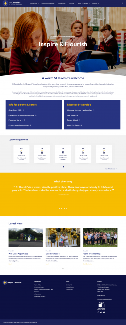 St Oswald's Site Desktop